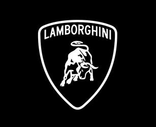 Lamborghini brand logo car symbol black design Vector Image