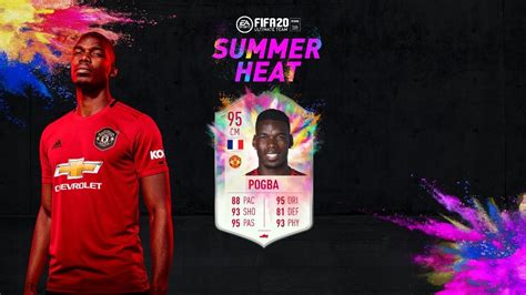 PAUL POGBA SUMMER HEAT 95 REVIEW SBC FIFA 20 VALE LA PENA YouTube