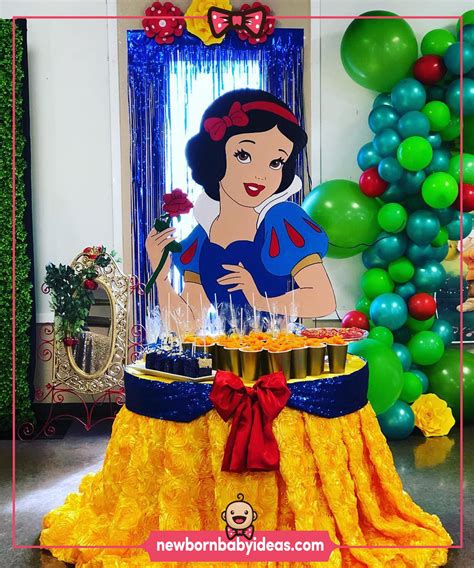 Snow White Birthday Party Concept First Birthday Party Ideas For Baby