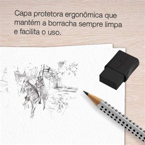 Borracha Colorida Fc Max Black Faber Castell