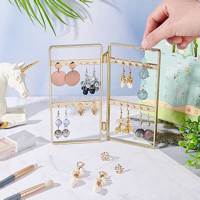 Wholesale Iron Earring Display Folding Screen Stands With Folding