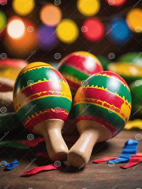 Photograph Of Maracas For Cinco De Mayo Generative Ai Stock Illustration Illustration Of