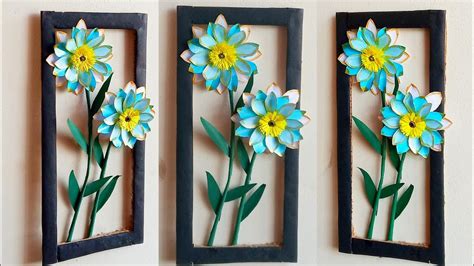 Flower Frame How To Make Wall Hanging Flower Making Diy Wall