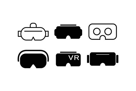 vr icon logo design template isolated illustration  vector art