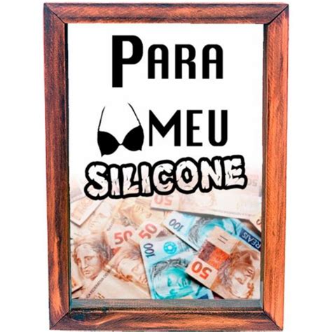 Quadro Cofre Porta Dinheiro Rústico Decor Silicone MadeiraMadeira