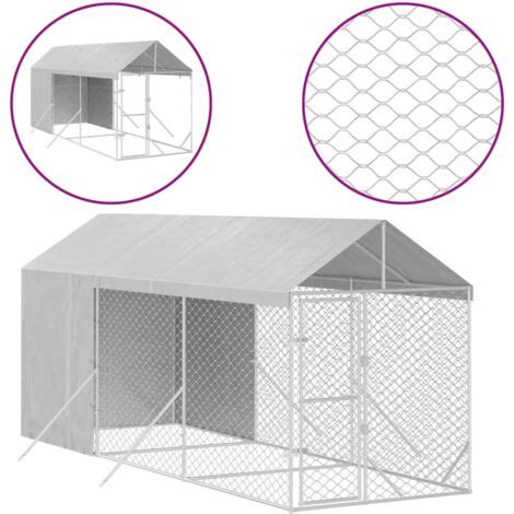 Furniture Limited Chenil d extérieur pour chiens avec toit