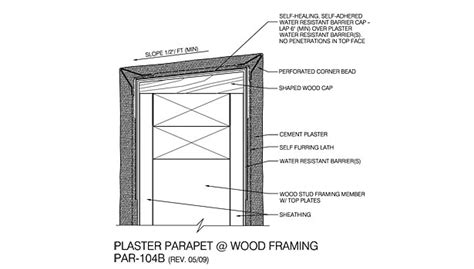 Stucco Parapet Wall Detail