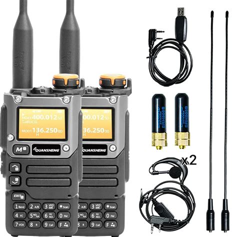 QUANSHENG UV K5 8 Walkie Talkie 5W Airband Radio Type C Charge UHF VHF