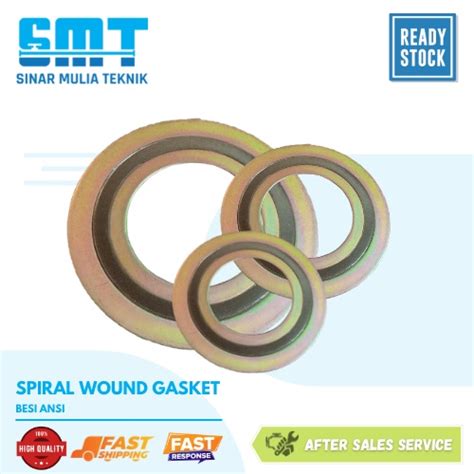 Jual 3 Inch Spiral Wound Gasket SWG Besi Ansi 300 Shopee Indonesia