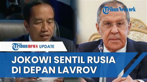 Di Depan Menlu Rusia Lavrov Jokowi Nekat Singgung Perang Moskow