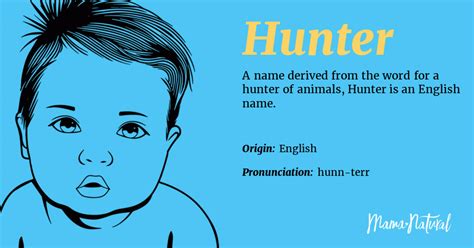 Hunter Name Meaning Origin Popularity Boy Names Like Hunter Mama