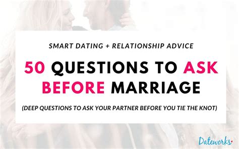 50 Questions To Ask Before Marriage Must Know