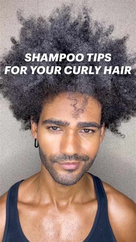 SHAMPOO TIPS FOR YOUR CURLY HAIR | Curly hair styles, Curly hair men ...