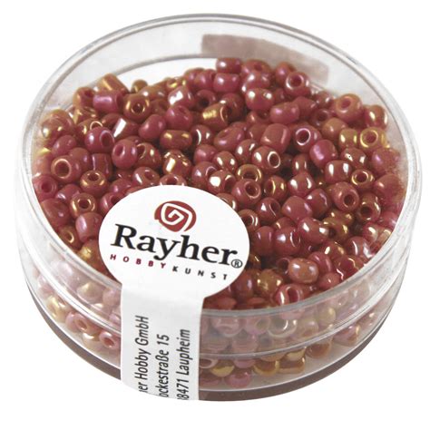 Rayher Rocailles Borduurkralen Opaque Luster 2 6mm Oranje 17g Creaflex