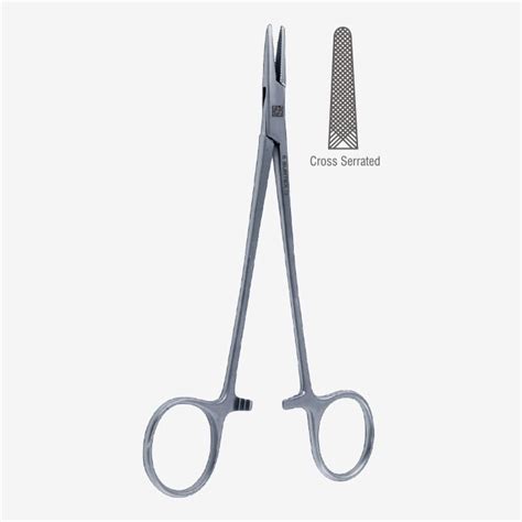 Surtex Lawrence Needle Holder Cross Serrated Jaws