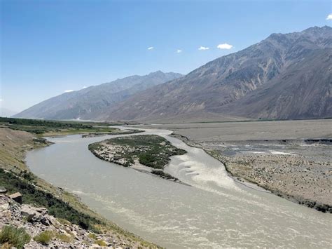 Premium Photo | The panj river is the longest river in tajikistan