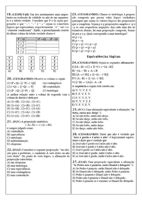 Exercicios De Matematica Logica Braincp