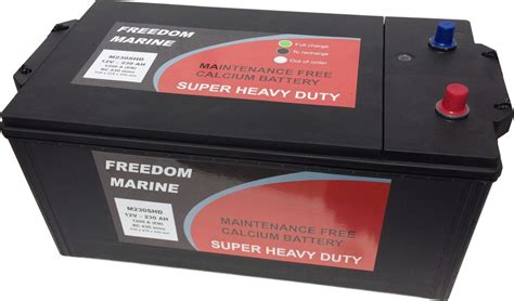 Batterie Marine Calcium Dual Service Et D Marrage V Ah Freedom