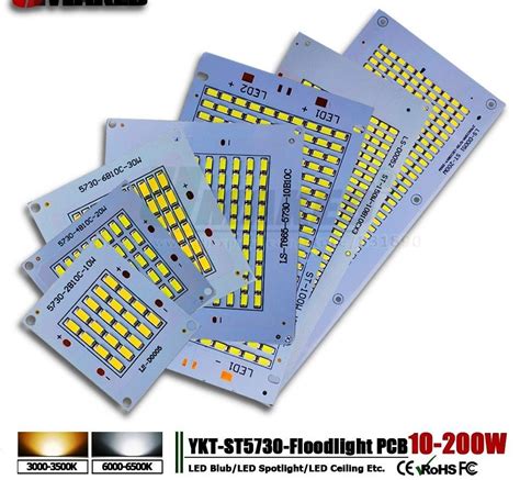 Aluminium 50W Flood Light MCPCB With High Lumen Single Min Hole Size