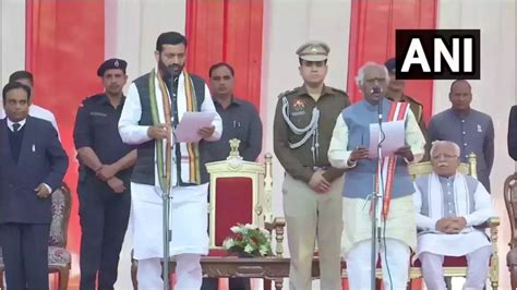 Haryana Chief Minister Nayab Singh Saini Oath Taking Ceremony Know