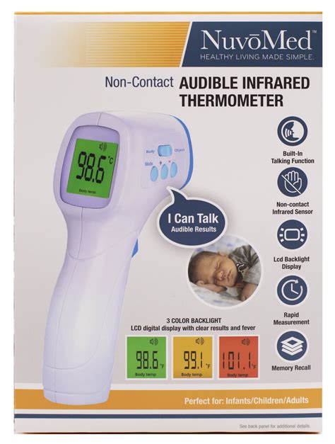 Nuvomed Audible Non Contact Infrared Thermometer Audible Non Conatct