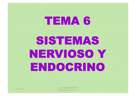 Pdf Tema Sistemas Nervioso Y Endocrino Tema Sistemas Nervioso Y