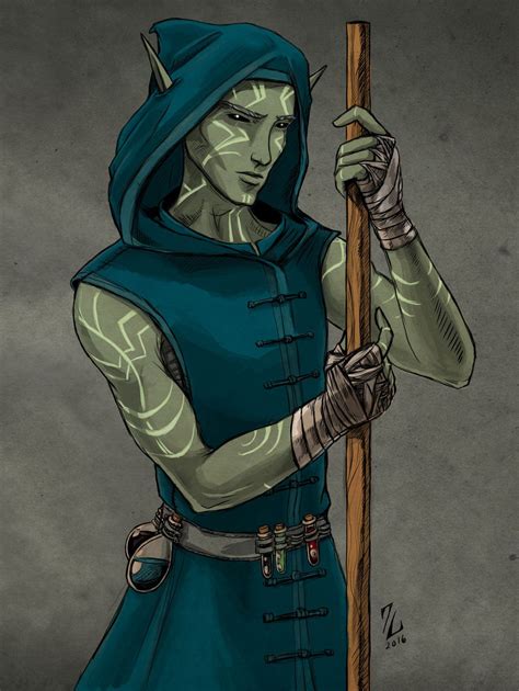 Water Genasi Monk Mirin Lucero By Narthyxa Rpg Character Character