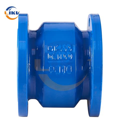 Ductile Iron Flanged Vertical Lift Spring Non Return Silent Check Valve