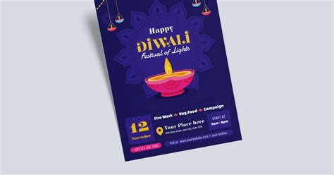 Diwali Flyer Template, Graphic Templates - Envato Elements