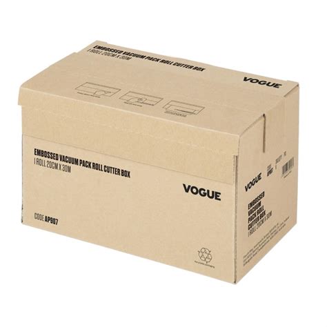 Vogue Vacuum Pack Roll With Cutter Box Embossed Mm Width Ap