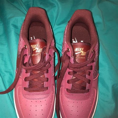 Nike Shoes Burgundy Nike Air Forces Poshmark