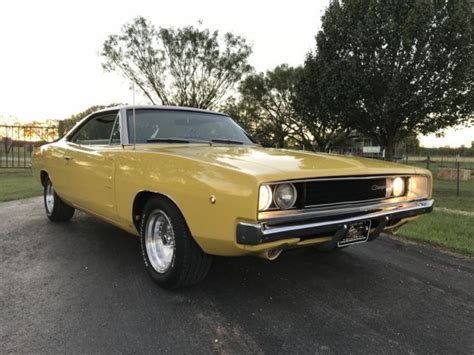 1968 Dodge Charger Rt 440 Auto Ps Pb Console Buckets 1094 Miles Yellow