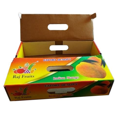 Mango Packaging Printed Corrugated Box At Rs 18 Piece Udhna Surat Id 19021417562