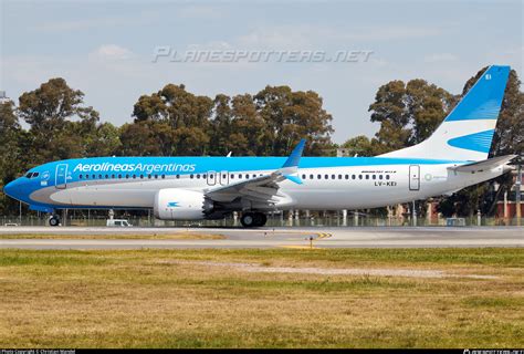 Lv Kei Aerolineas Argentinas Boeing 737 8 Max Photo By Christian Mandel