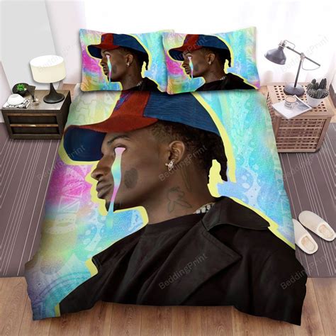 Playboi Carti Colourful Art Bed Sheets Duvet Cover Bedding Sets Homefavo