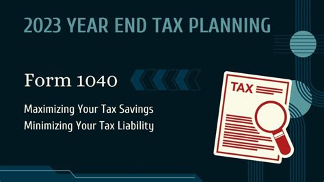 2023 Year End Tax Planning Essential Tips And Tricks