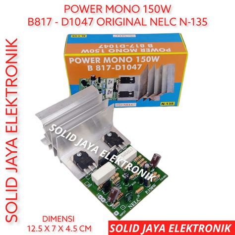 Jual Kit Power Ocl Mono W B D Asli Amplifier Ampli W