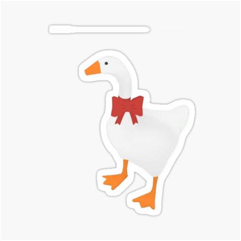 Untitled Goose Game Sticker Sticker For Sale By Karapuzpuz Redbubble