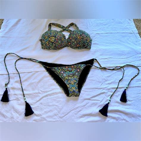 Victoria S Secret Swim Victorias Secret Mosaic Garden Bikini Set