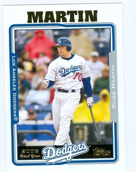 Russell Martin baseball card 2005 Topps Traded #UH234 (Los Angeles ...