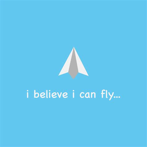 I Believe I Can Fly Paper Plane Flying To The Sky 7849500 Vector Art