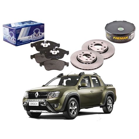 Kit Disco Pastilha Freio Dianteiro Syl Renault Oroch 2 0 2016 A 2019