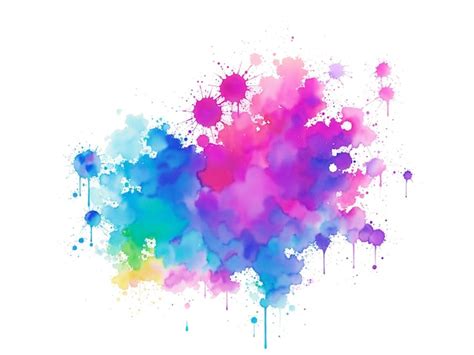 Premium AI Image Watercolor Stains Background For Title Abstract Blue