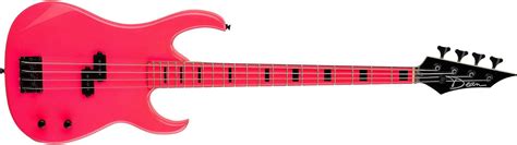 Dean Custom Zone Bass Flourecent Pink Musical Instruments