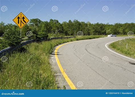 Traffic Merge Sign stock photo. Image of traffic, road - 120316410