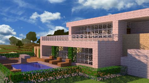 HD wallpaper | Minecraft House by PoPlioP on deviantART | Minecraft modern, Minecraft house ...