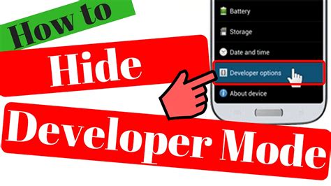 How To Disable Hide Or Remove Developer Option In Android Mobile