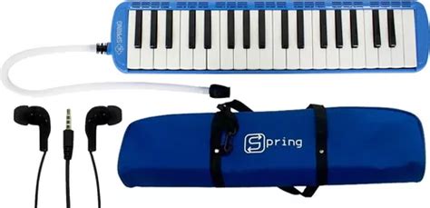 Escaleta Spring 37 Teclas Capa Sg37 Azul Profissional