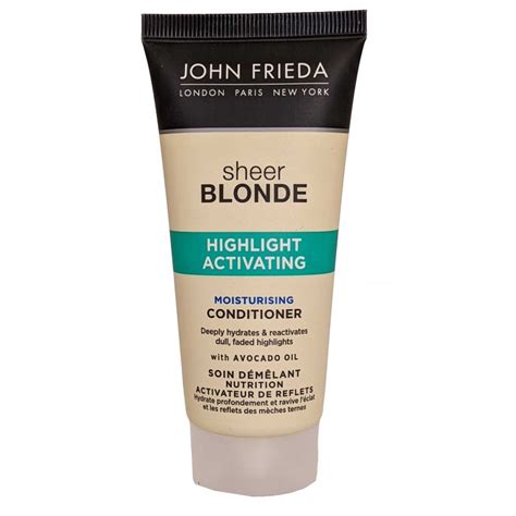John Frieda Sheer Blonde Moisturising Conditioner 50ml Highlight Activating Hair Care From