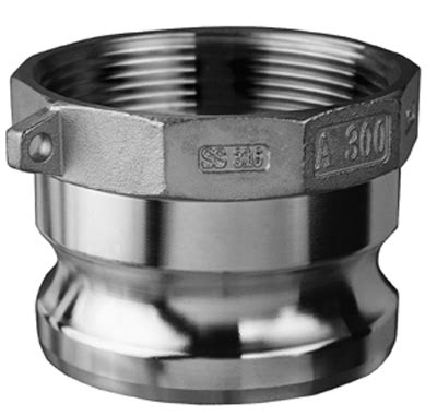 Part Number Ss A In Size Stainless Steel Part A Male Coupler